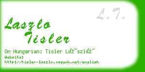 laszlo tisler business card
